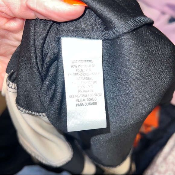 Studio One Black and Cream Midi Dress - Picture 5 of 5